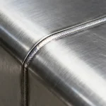 Acabamento do aço inox em superfície escovada de alta qualidade